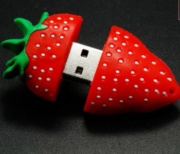 GroßhEinndel benutzerdefinierte hoCh-Ende Erdbeere ForM USB FlEinSh-LEinufwerk 16Gb