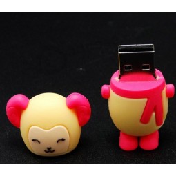 GroßhEinndel benutzerdefinierte hoCh-Beenden Sie CEinrtoon-PVC-USB-FlEinSh-SpeiCher