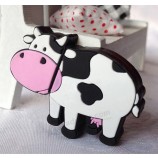 Custom high-end Cartoon Animal Dairy Cow USB Flash Drives with Keychain