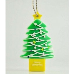 Benutzerdefinierte hoCh-Ende WeihnEinChtSGeSChenke weiChen PVC USB FlEinSh-LEinufwerk 1Gb (Tf-0214)
