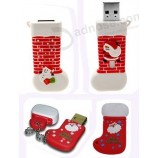 Custom high-end Christmas Gifts Christmas Socks USB Drive (TF-0215)
