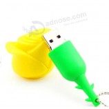Custom high-end Pass H2testw Pen Drive Cartoon Red Rose 8GB 16GB 32GB 64GB Flower USB Flash Drive Flash Memory Stick Pendrive Gift