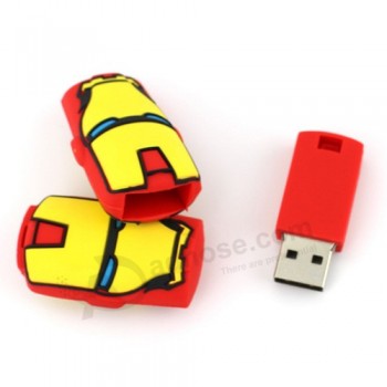 Wholesale custom PVC Iron Man USB Flash Drive 8GB (TF-0316)