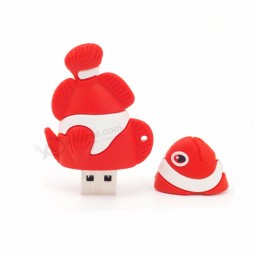 Wholesale custom Cartoon Color Fish USB Flash Drive Pendriveu Sb Stick External Memory Storage Pen Drive