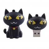 Wholesale custom Garunk USB Flash Drive Pen Drive U Disk 4GB 8g 16g 32g Cartoon Black Cat USB Memory Flash Drives Thumb Pen Drive Free Shipping