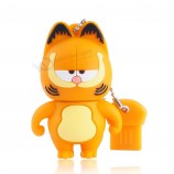 Wholesale custom Cartoon Garfield USB Flash Drive Pen Drive 4GB 8GB 16GB 32GB USB 2.0 Memory Stick U Disk Flash Drive