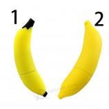 Wholesale cheap Cute Silicone Cartoon Banana USB Flash Drive Pendrive 1GB 2GB 4GB 8GB 16GB 32GB Fruit USB Disk Pen Drive Memory Disk Flash