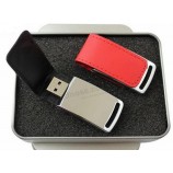 Wholesale cheap 64MB-128GB Leather USB Flash Drive USB 2.0 Stick Pen Drive Gift USB Drive