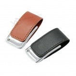 Wholesale cheap Leather USB Flash Drive 64GB 32GB 16GB 8GB 4GB Flash Memory