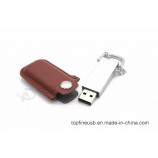 Wholesale cheap Leather USB Flash Drive Fur Key Chains Pendriver 8GB 16GB 32GB Memory Stick