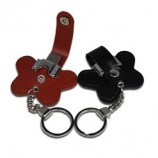Wholesale cheap Embossing Logo Genuine Capacity 32GB Leather USB (TF-0246)