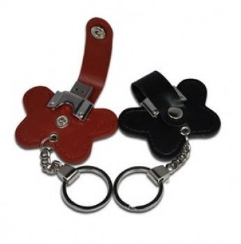 Wholesale cheap Embossing Logo Genuine Capacity 32GB Leather USB (TF-0246)