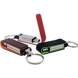 Wholesale cheap 16GB Logo Printed Leather USB Flash Drive for Promotional Gift (TF-0254)