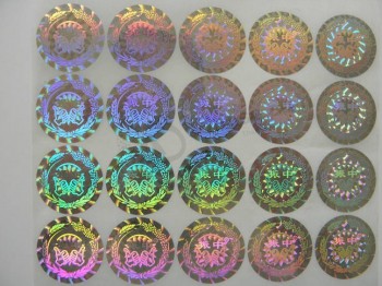 Demetalized Demetalization Holograms Holographic Stickers with Transparent Window