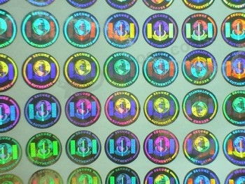 定制便宜的价格安全3d粘合剂全息贴纸