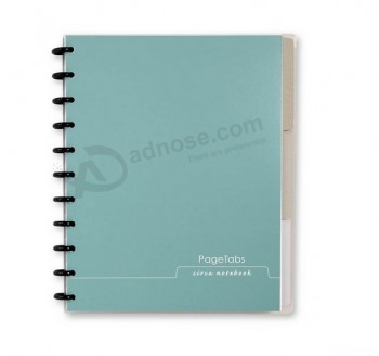 Customized Hardcover Notebooks Plastic Divided Paper