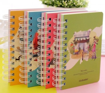 Hot Sale Page with Colourful Cover Spiral Note Book