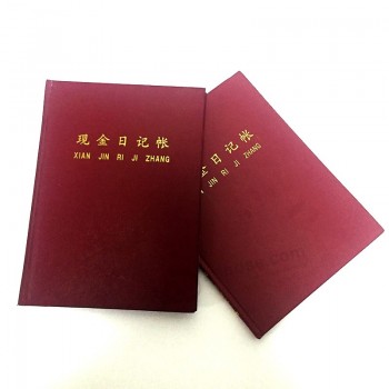 Hardcover Book with Cloth Bounding Sliver Stamping Printing Service