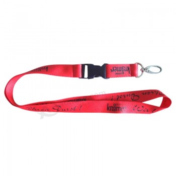 Custom with your logo for Professional Supplier Custom Printed Polyester Lanyard with Egg Hook