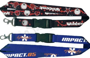 Custom with your logo for 2019 Promotional Custom Silk Screen Printed Neck Lanyard