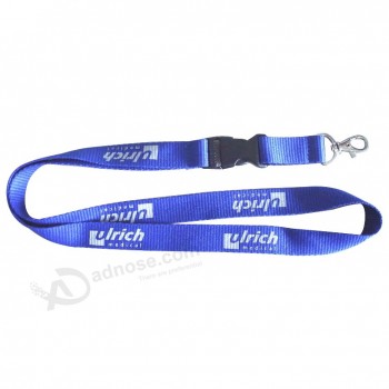 Custom with your logo for Promotion Polyester Lanyard with Metal Hook