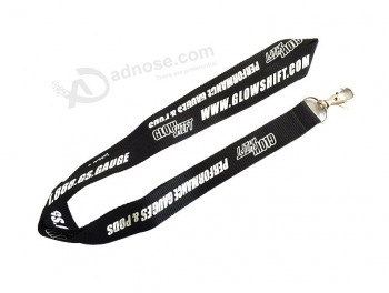 Custom with your logo for Simple Silk Printing Polyester Lanyard with cheap price