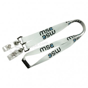 Custom with your logo for Open Double-Ended Polyester Lanyard Great for Tradeshows