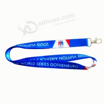 Wholesale high-end Eco-Friendly Dye Sublimation Custom Polyester Lanyard for Promotion