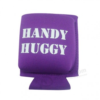 Hot Selling Neoprene Fodable Can Holder with Pocket for custom with your logo