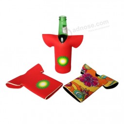 2017 Nueva BoTella de neopreno de diseño T-Bolsa de refrigerador de camisa para personalizar con su logoTipo
