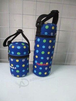 3mm Thickness Neoprene Water Bottle Holder with Strap for custom with your logo