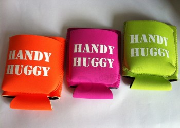 Foldable Neoprene Can Holder with Pouch Pocket for custom with your logo