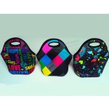 Moda colorida neoprene almoço sacola para aduLTo para o cosTume com o seu logoTipo