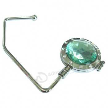 Wholesale customized high quality Ladies Custom Unfolding Crystal Purse Hanger with Mirror
