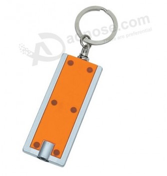 Wholesale customized high quality 2019 Hot Selling Cheap Plastic LED Keychain with your logo