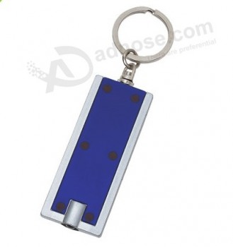 HauT populaire lampe de poche led promoTionnel porTe-clés avec l'impression de voTre logo