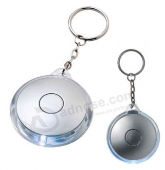 Factory Promotional Round LED Light Keychain with printing your logo