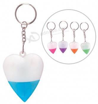 Hot Sale New Design Heart Highlighter Pen Keychain for Promotion with printing your logo