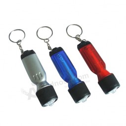 продвижение привело свет факел keychain с печатью вашего логотипа