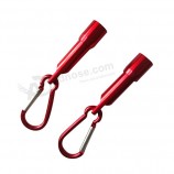 Goedkoop led promoTie zAklamp meT carabiner meT opdruk van je logo