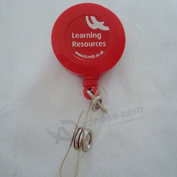 Round Shape Customized Retractable Yoyo Badge Reel with printing your logo