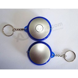 HeTe promoTionele ronde led lichT sleuTelhanger meT heT Afdrukken van uw logo