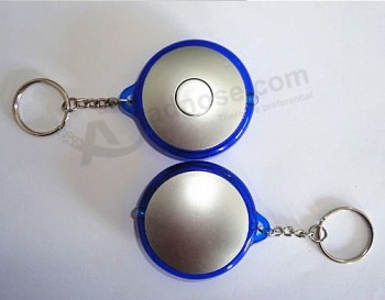 Hot Promotional Round LED Light Keychain with printing your logo