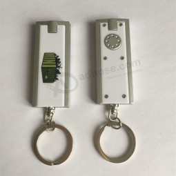 Luz conduzida relaTiva à promoção do keychain com logoTipo feiTo sob encomenda com imprimir seu logoTipo