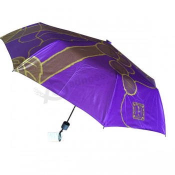 2017 Mini paraguas plegable promocional baraTo Tres con la impresión de su logoTipo