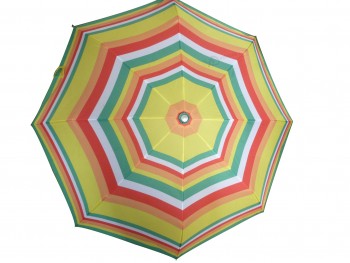 工場卸売虹のファブリックあなたのロゴを印刷すると安い子供の傘