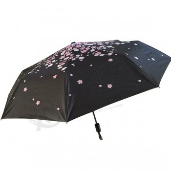 Fábrica promocional pequeña 3 pliegues paraguas de regalo baraTo para personalizar con su logoTipo