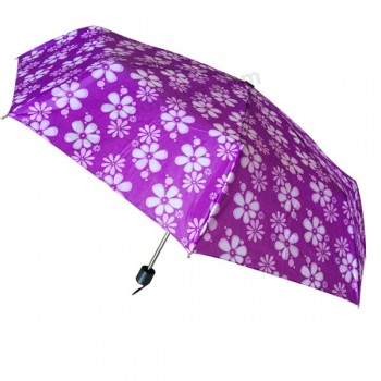 최고 품질의 프로모션 저렴한 미니 세 접는 우산 귀하의 로고와 함께 사용자 정의하십시오