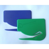 あなたのロゴとカスタムのためのスチールブレードとホット販売のプラスチック製の文字のオープナー