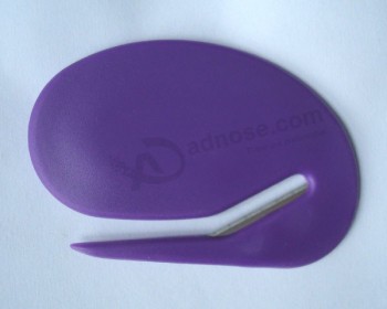 2017 Promotional Gift Oval Shape Plastic Envelop Opener for custom with your logo